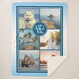 Manta Sherpa La rejilla de la foto de Instagram hace su propio