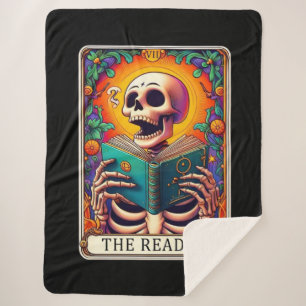 Manta Sherpa La tarjeta de lector Tarot Sherpa Blanket