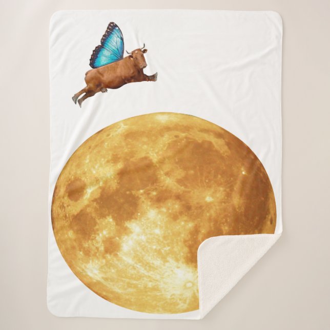 Manta Sherpa La Vaca Voló Sobre La Masa Sherpa (Anverso)