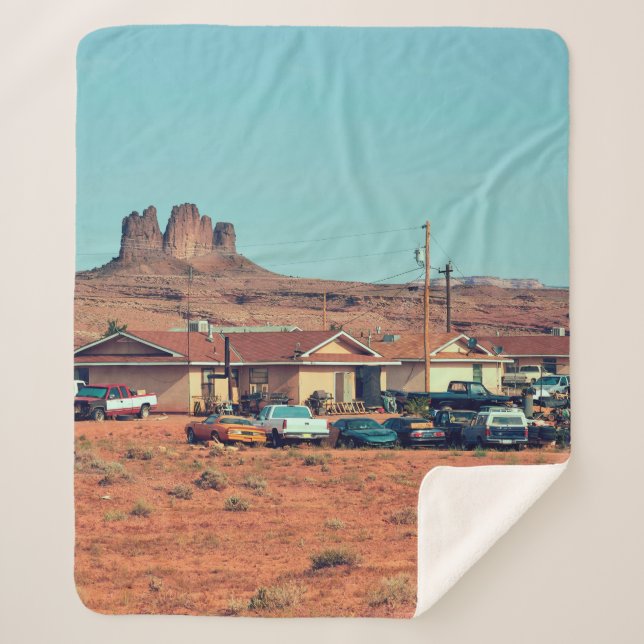 Manta Sherpa La vida nativa navajo en una reserva en Ar (Anverso)