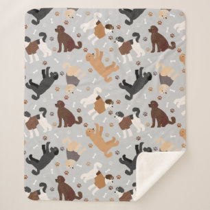 Manta Sherpa Labradoodle / Goldendoodle Bones y Paws Sherpa B