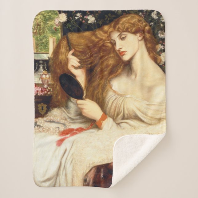 Manta Sherpa Lady Lilith (Belleza asombrosa con el cabello larg (Anverso)