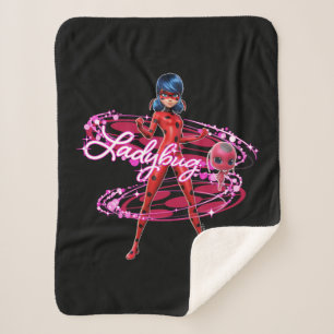 Manta Sherpa Ladybug y Tikki Graphic