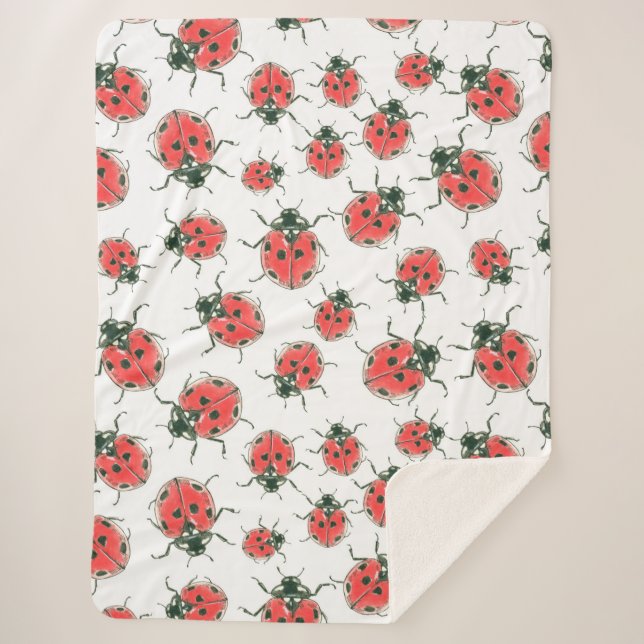 Manta Sherpa Ladybugs (Anverso)