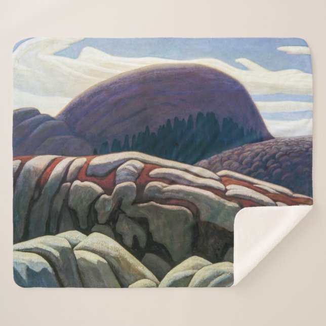 Manta Sherpa Lago Superior | Lawren Harris | (Anverso (horizontal))