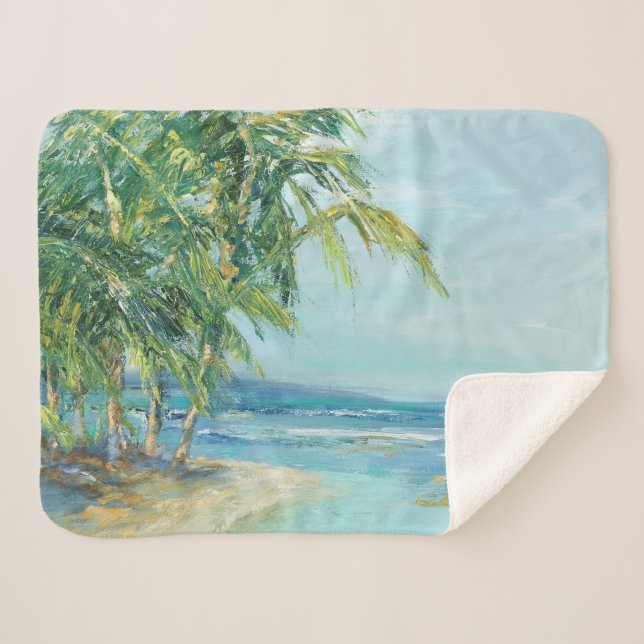 Manta Sherpa Laguna costera azul (Anverso (horizontal))