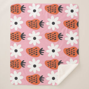 Manta Sherpa Lámparas coloridas abstractas de neón dorado.