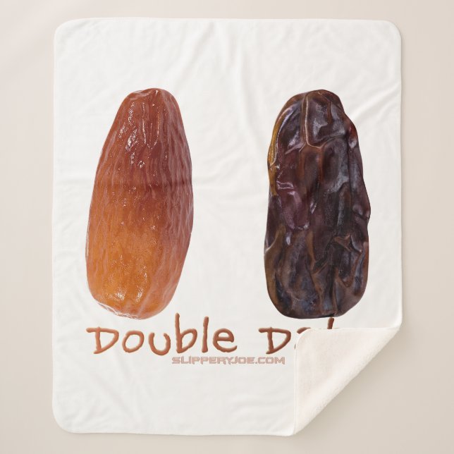 Manta Sherpa Las dos citas de SlipperyJoe engullieron ciruelas  (Anverso)