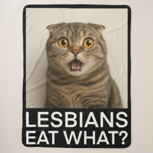 Manta Sherpa Las lesbianas comen ¿Qué divertido?