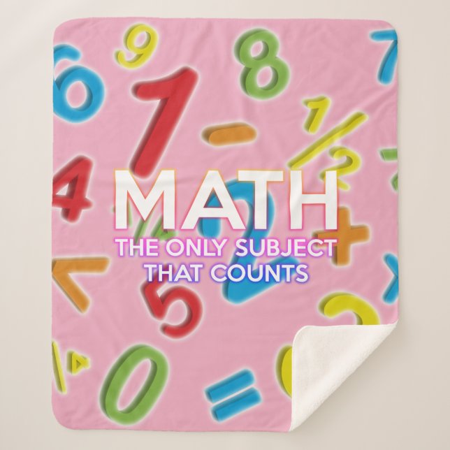 Manta Sherpa Las matemáticas modernas citan a Guay diciendo que (Anverso)