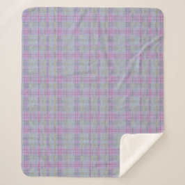 Manta Sherpa Lavender Plaid Harmony 