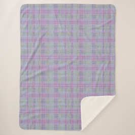 Manta Sherpa Lavender Plaid Harmony