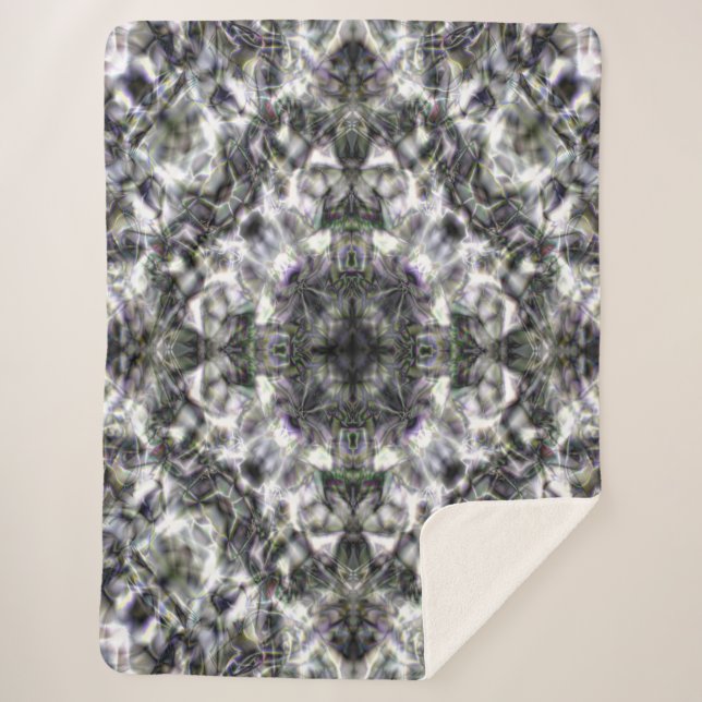 Manta Sherpa Lazo plateado (Anverso)