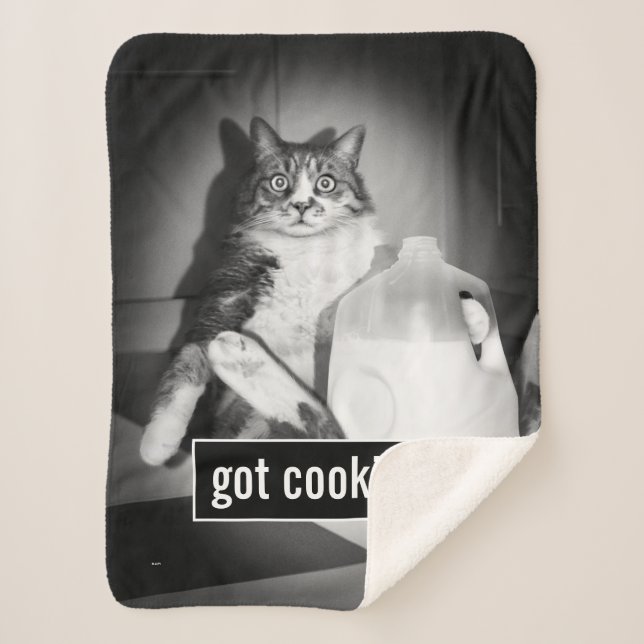 Manta Sherpa Leche de gato de jug (Anverso)