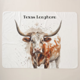 Manta Sherpa Legado Longhorn, personalizado