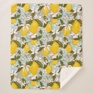 Manta Sherpa Lemons Sherpa Blanket