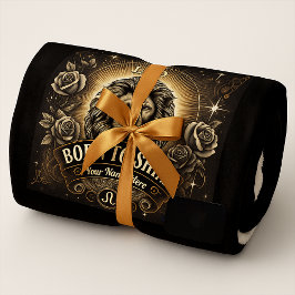 Manta Sherpa Leo "Born to Shine" Sherpa Blanket