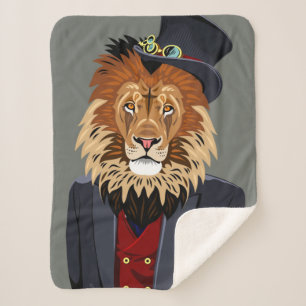Manta Sherpa León con clase