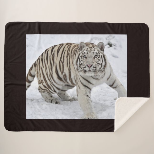 Manta Sherpa Leopardo de la nieve (Anverso (horizontal))