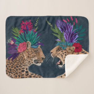 Manta Sherpa Leopardos de casas calientes  Un par