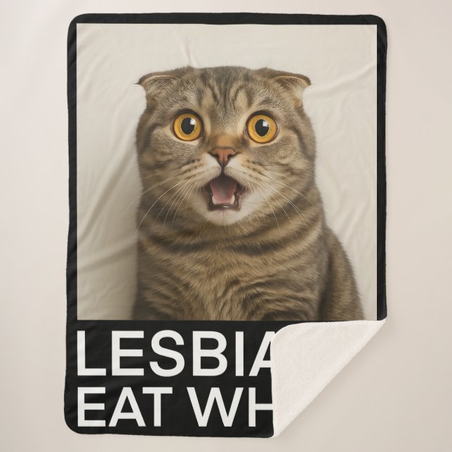 Manta Sherpa Lesbians Eat What Funny (Anverso)