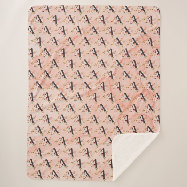 Manta Sherpa Letra A (Anverso)