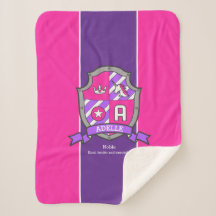 Letra A nombre Adelle que significa unicornio rosa