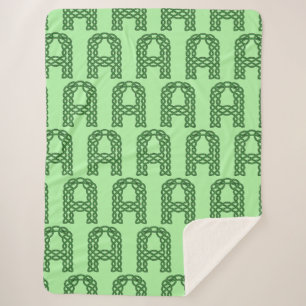 Manta Sherpa Letra celta inicial B nudo celta