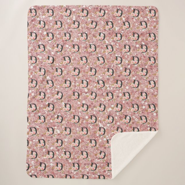 Manta Sherpa Letra D (Anverso)