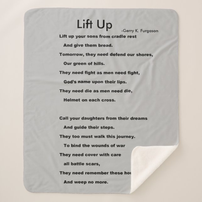 MANTA SHERPA LEVANTAR (Anverso)