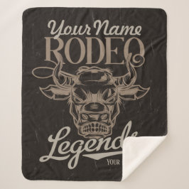 Manta Sherpa Leyendas personalizadas de rodeo en el viejo oeste