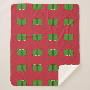 Manta Sherpa Libro Verde personalizado