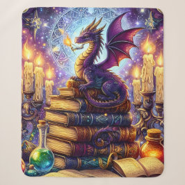Manta Sherpa Libros de Brujo de Dragón Místico