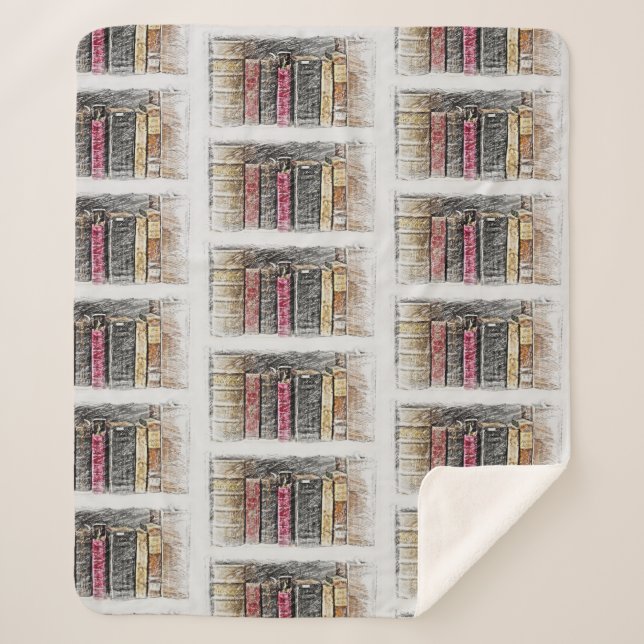 Manta Sherpa Libros de la biblioteca Avid Reader Library Teache (Anverso)