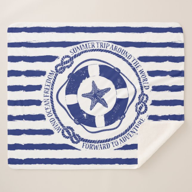 Manta Sherpa Lifebuoy y estrellas de mar (Anverso (horizontal))