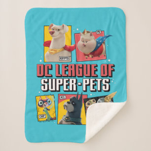 Manta Sherpa Liga DC de SuperMascotas