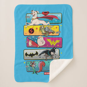 Manta Sherpa Liga DC de SuperMascotas