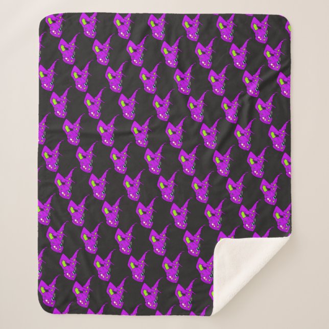 Manta Sherpa Lil Bunny Voodoo Sherpa Blanket (Anverso)