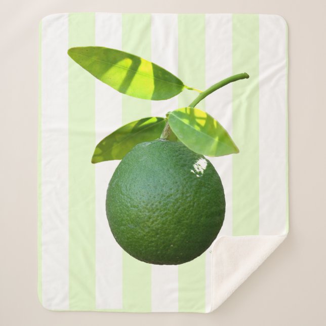 Manta Sherpa Lime Sherpa Blanket (Anverso)
