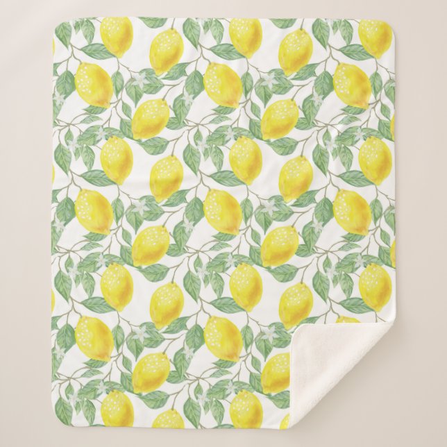 Manta Sherpa Limón (Anverso)