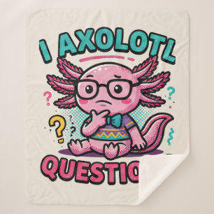 Manta Sherpa Lindo Preguntas de Ajolote nerd azteca con gafas