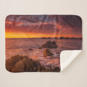 Manta Sherpa Línea costera Sunset Pacific Grove Carmel Califo