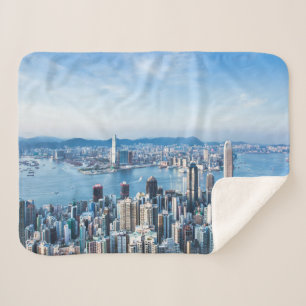Manta Sherpa Línea costera Tsim Sha Tsu, isla de Hong Kong, A