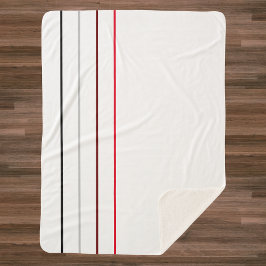 Manta Sherpa Líneas Minimalistas modernas