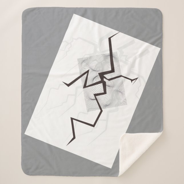 Manta Sherpa Linee morbide e armoniose (Anverso)