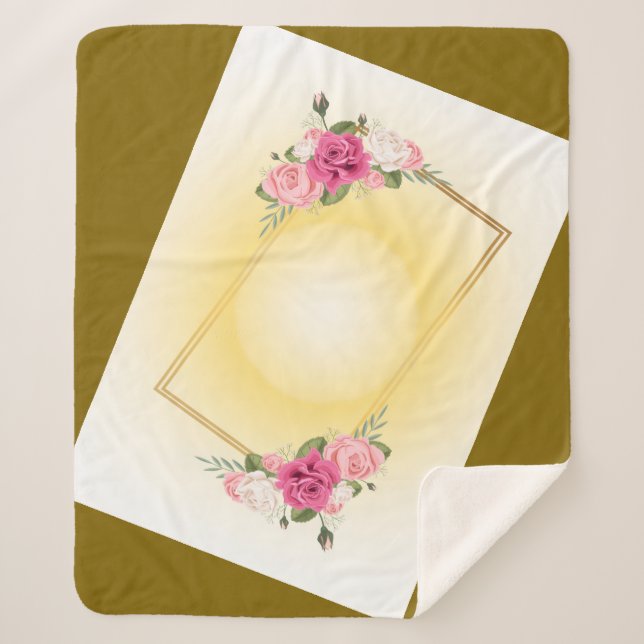 Manta Sherpa Linee morbide e armoniose (Anverso)