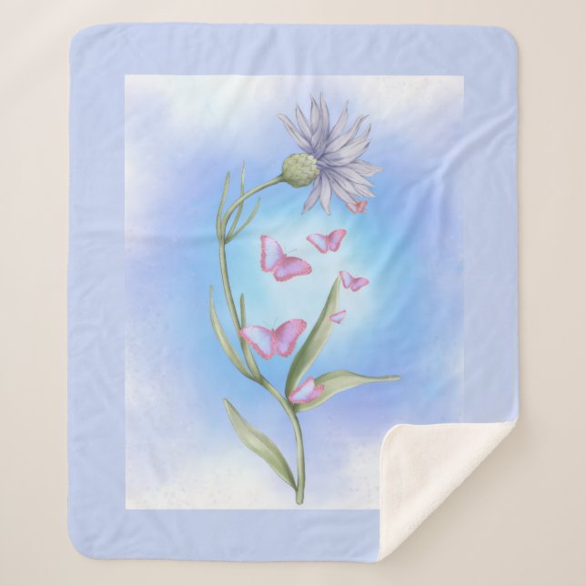 Manta Sherpa Linee morbide e armoniose (Anverso)