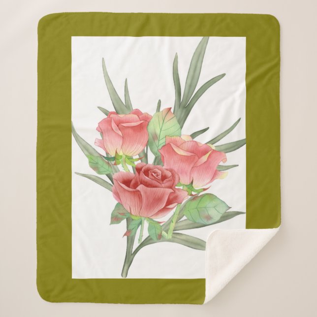 Manta Sherpa Linee morbide e armoniose (Anverso)