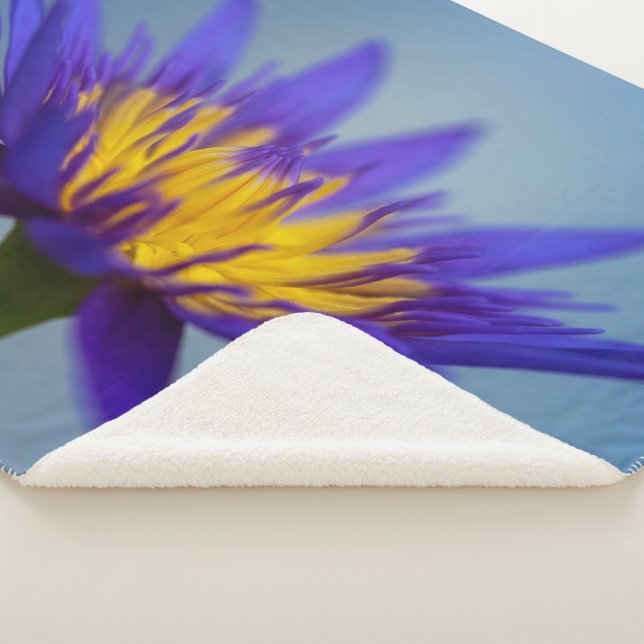 Manta Sherpa Lirio de agua morada (3/4)