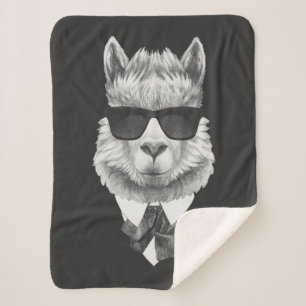 Manta Sherpa Llama con clase